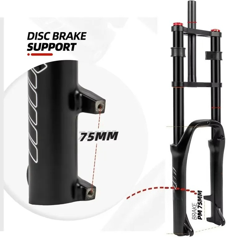 Mtb Fork Air - Widełki rowerowe z amortyzacją powietrzną 20x4.0,