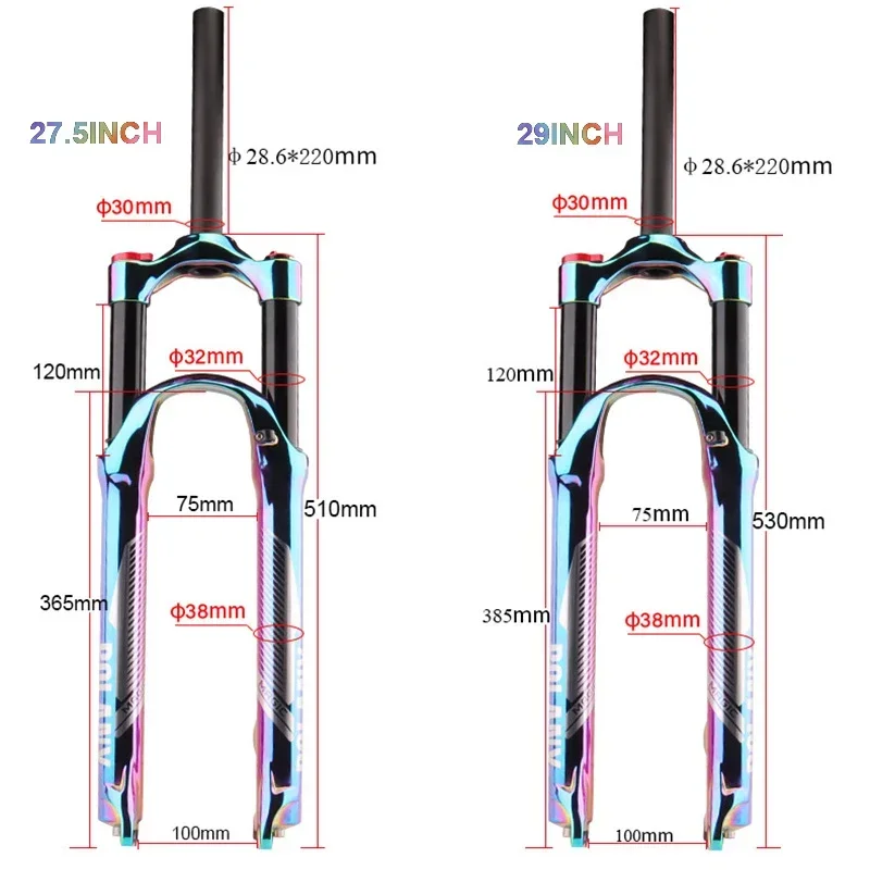 Widelec rowerowy MTB Rainbow 2 – Mtb Fork Air recenzja i cena