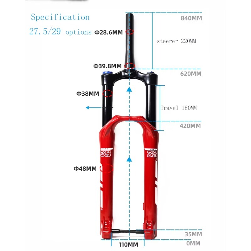 Widelec z zawieszeniem pneumat – Mtb Fork Air recenzja i cena