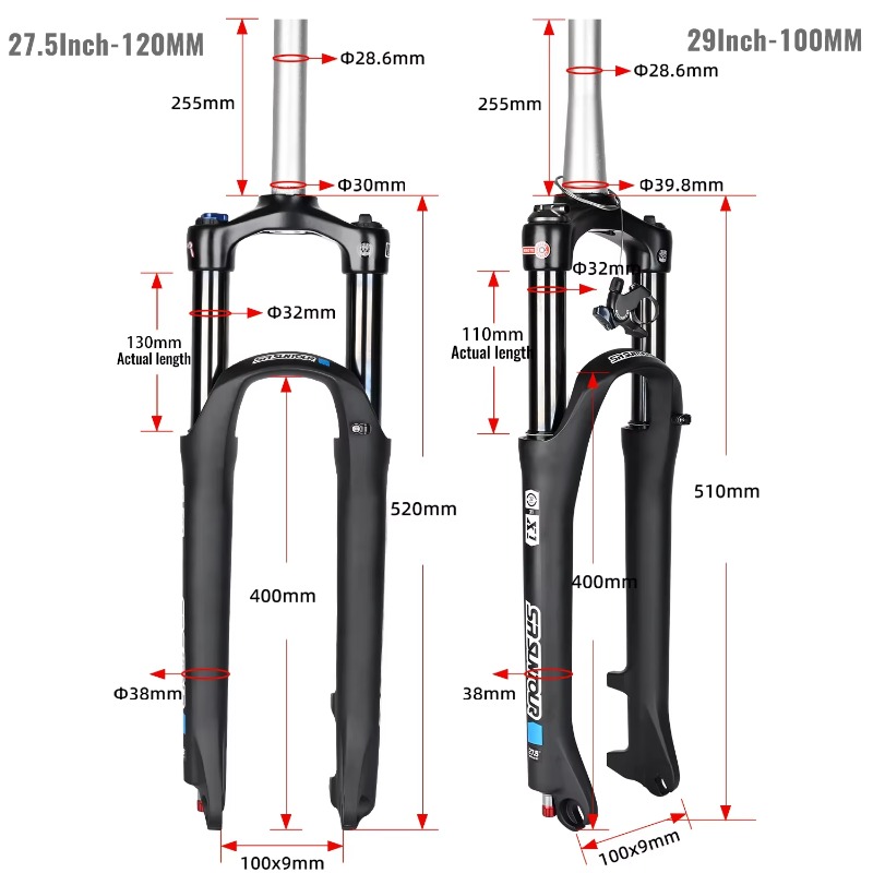Widelec przedni SR SUNTOUR X1  – Mtb Fork Air recenzja i cena