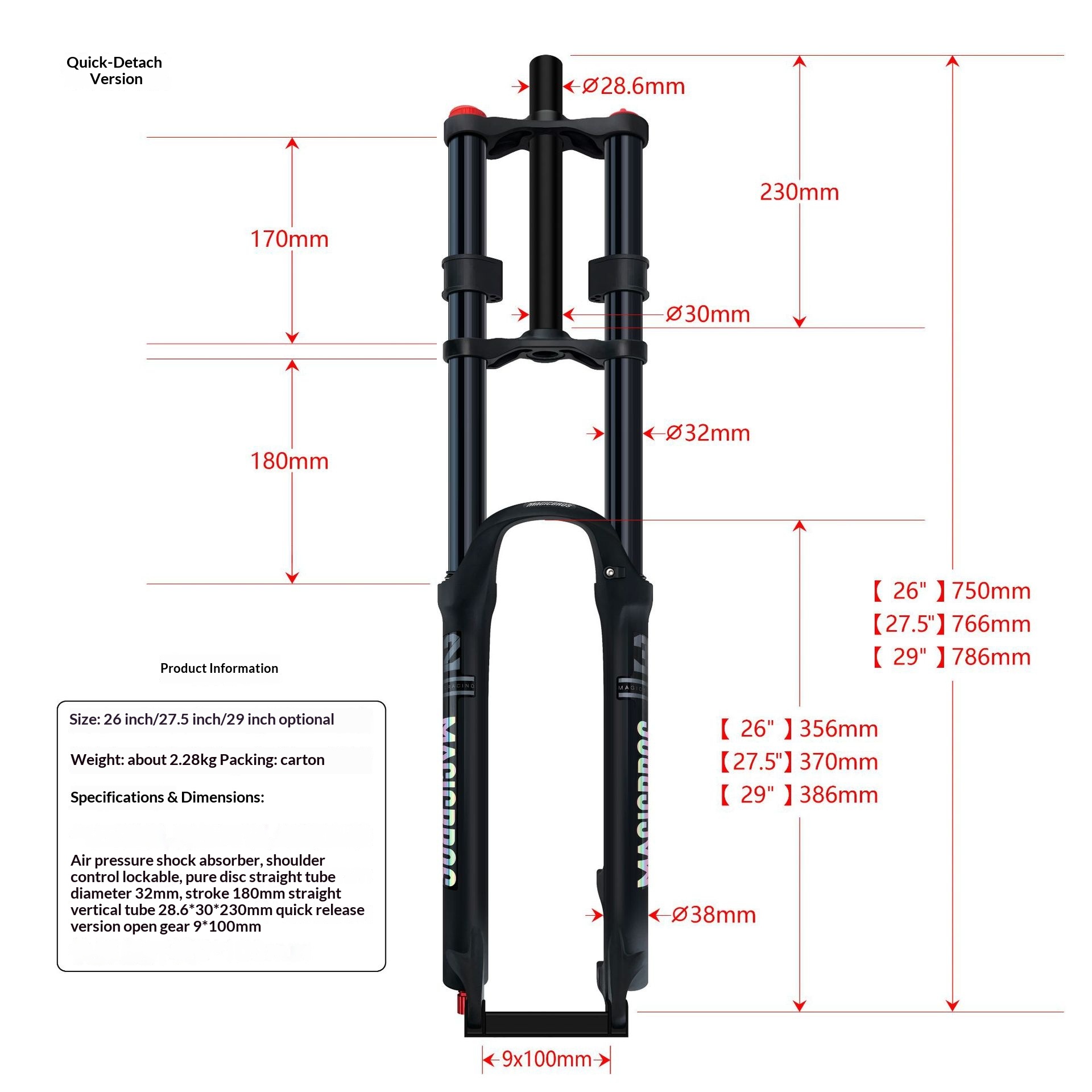 Amortyzowany widelec pneumatyc – Mtb Fork Air recenzja i cena