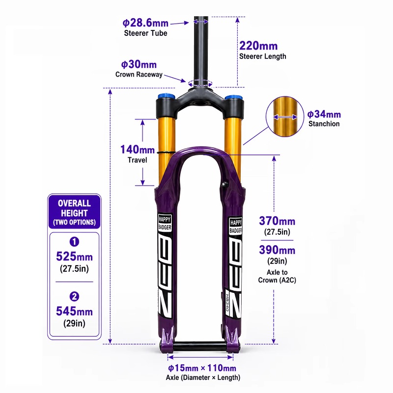 Widelec amortyzowany MTB 27,5/ – Mtb Fork Air recenzja i cena